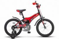 Детский велосипед Stels Jet 16" Z010 черный красный 2022 - магазин СпортДоставка. Спортивные товары интернет магазин в Перми 