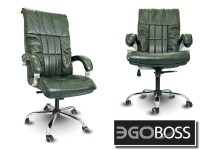 Офисное массажное кресло EGO BOSS EG1001 Малахит в комплектации ELITE натуральная кожа - магазин СпортДоставка. Спортивные товары интернет магазин в Перми 