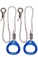 Детские гимнастические кольца треугольные  для ДСК синие  КГ02В - магазин СпортДоставка. Спортивные товары интернет магазин в Перми 