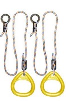 Детские гимнастические кольца треугольные  для ДСК желтые КГ02В - магазин СпортДоставка. Спортивные товары интернет магазин в Перми 