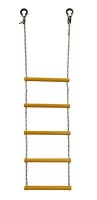 Детская веревочная лестница для ДСК  5 перекладин желтая ЛВ5-2В - магазин СпортДоставка. Спортивные товары интернет магазин в Перми 